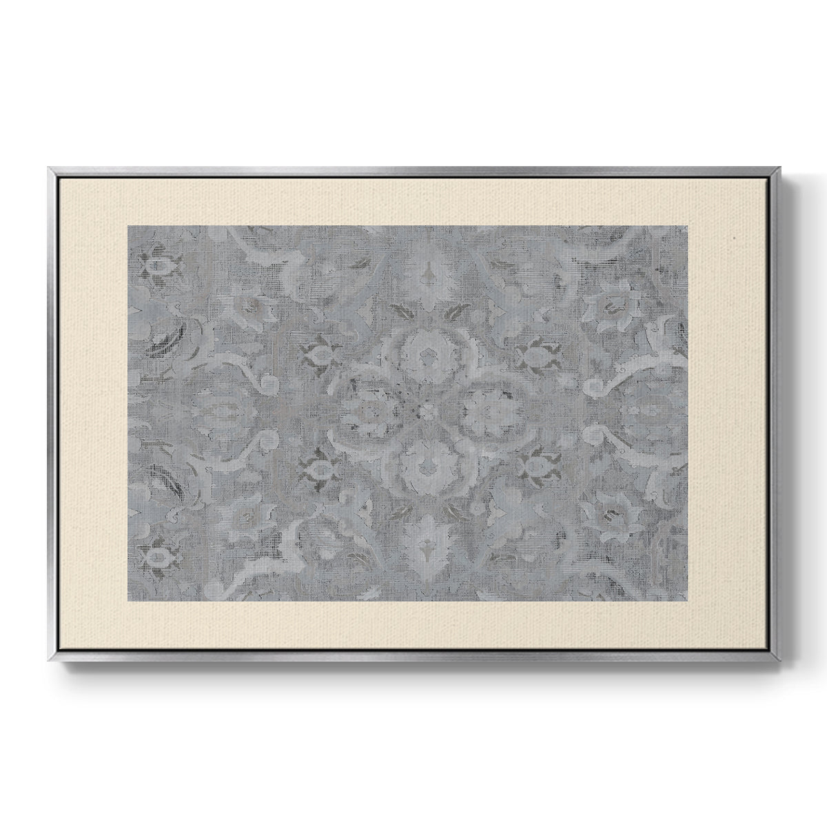 Vintage Abstract Print - Floater Framed Canvas Print