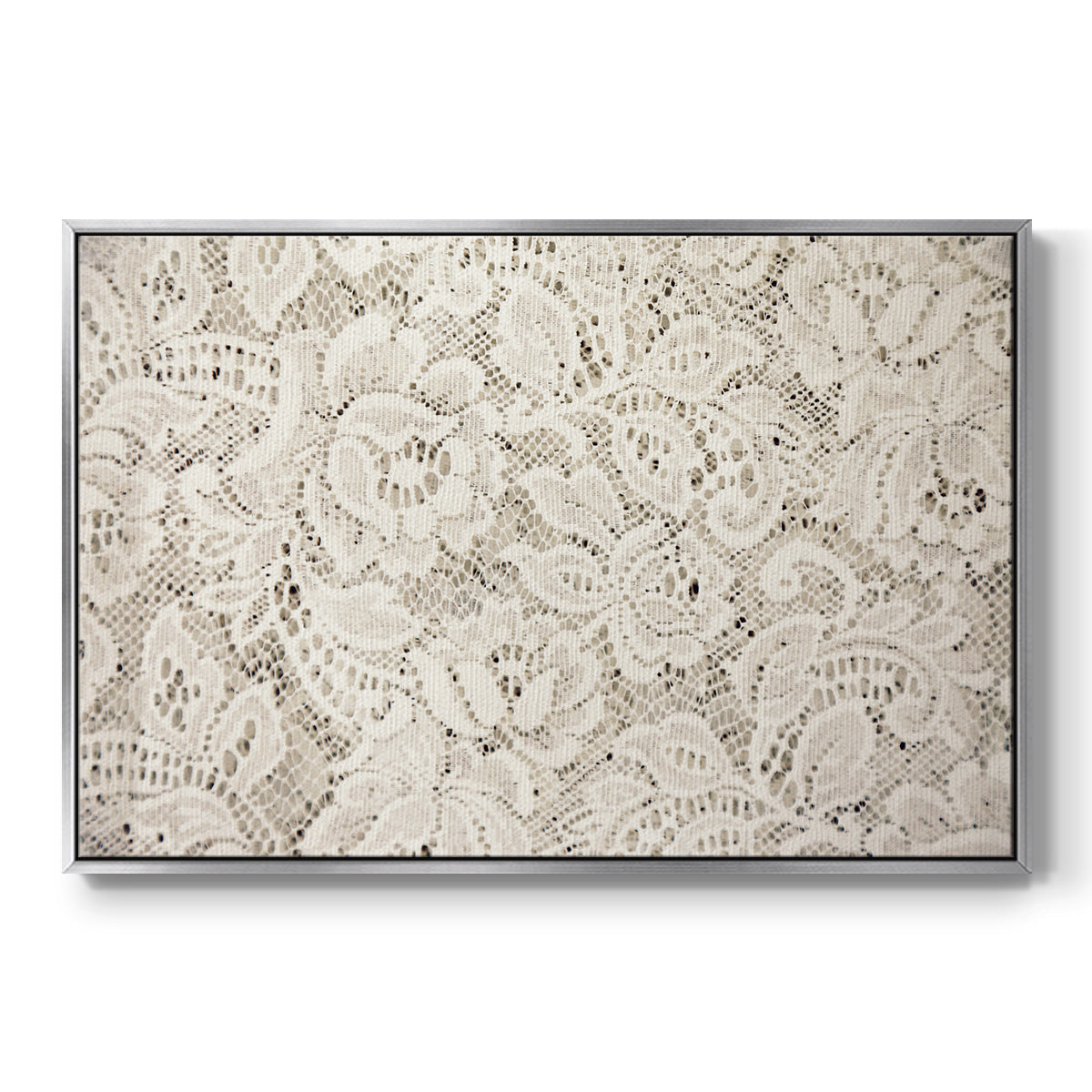 Vintage Abstract Print XX - Floater Framed Canvas Print