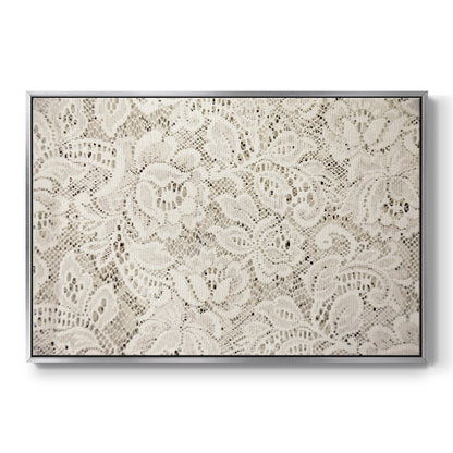 Vintage Abstract Print XX - Floater Framed Canvas Print