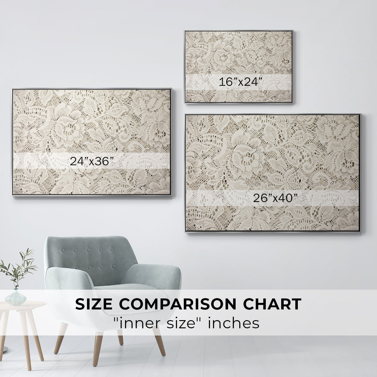 Vintage Abstract Print XX - Floater Framed Canvas Print