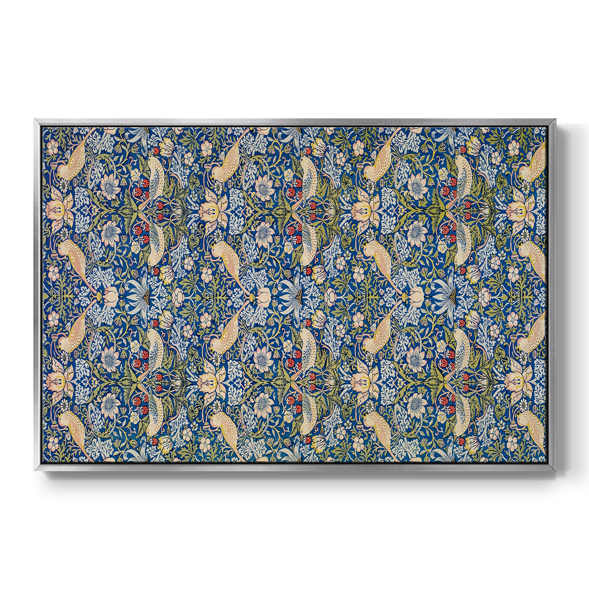 Vintage Abstract Print XXI - Floater Framed Canvas Print