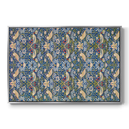 Vintage Abstract Print XXI - Floater Framed Canvas Print