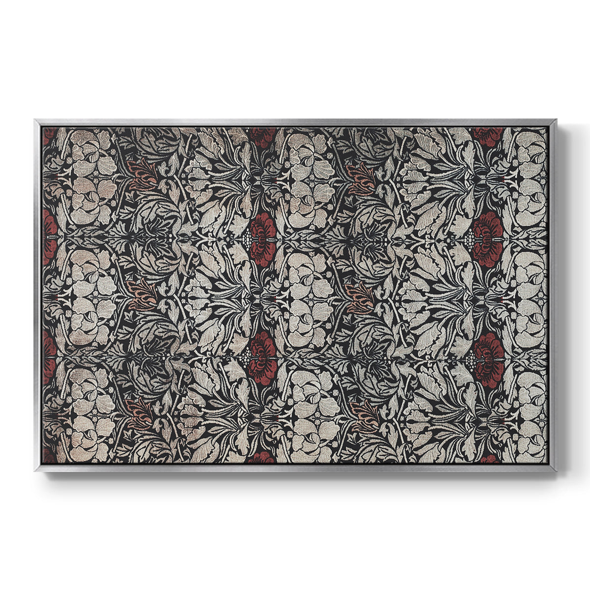 Vintage Abstract Print XXII - Floater Framed Canvas Print