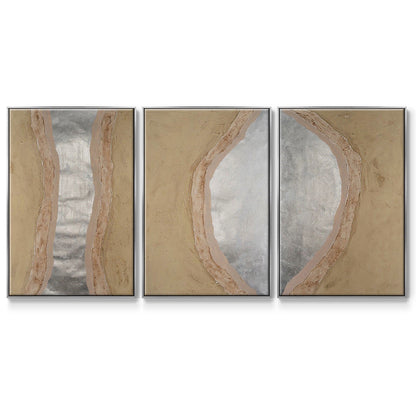 Silver Lake I - Floater Framed Canvas Set