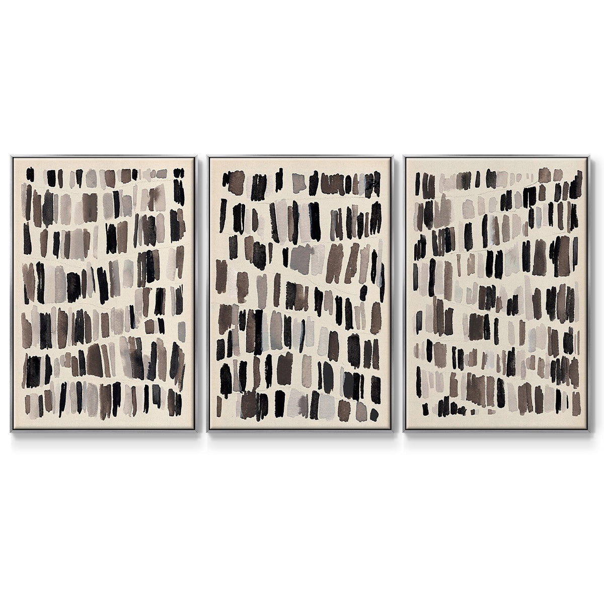 Chalk and Flint I - Floater Framed Canvas Set