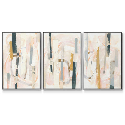 Melon Litmus I - Floater Framed Canvas Set