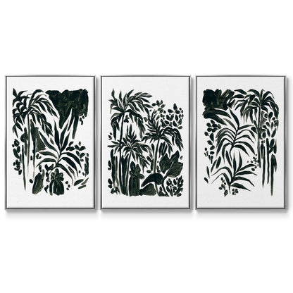 Ink Jungle I - Floater Framed Canvas Set