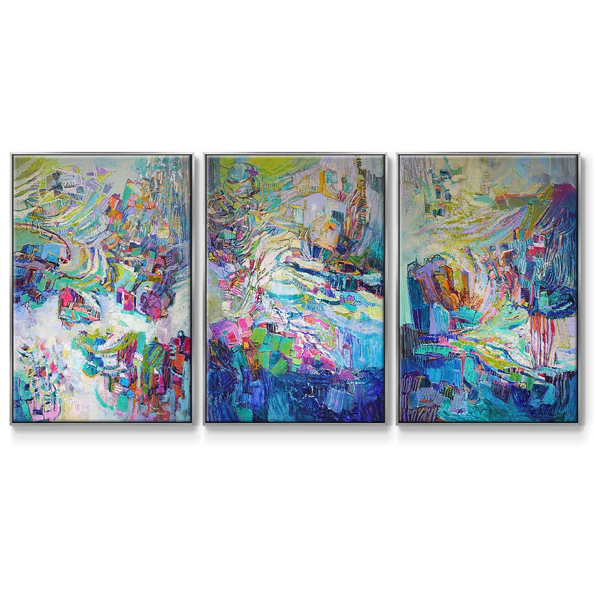 Gathering up the Goddess I - Floater Framed Canvas Set