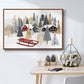 Christmas Chalet Collection A - Floater Framed Canvas Print