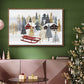 Christmas Chalet Collection A - Floater Framed Canvas Print