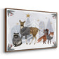 Cozy Christmas Collection A - Floater Framed Canvas Print