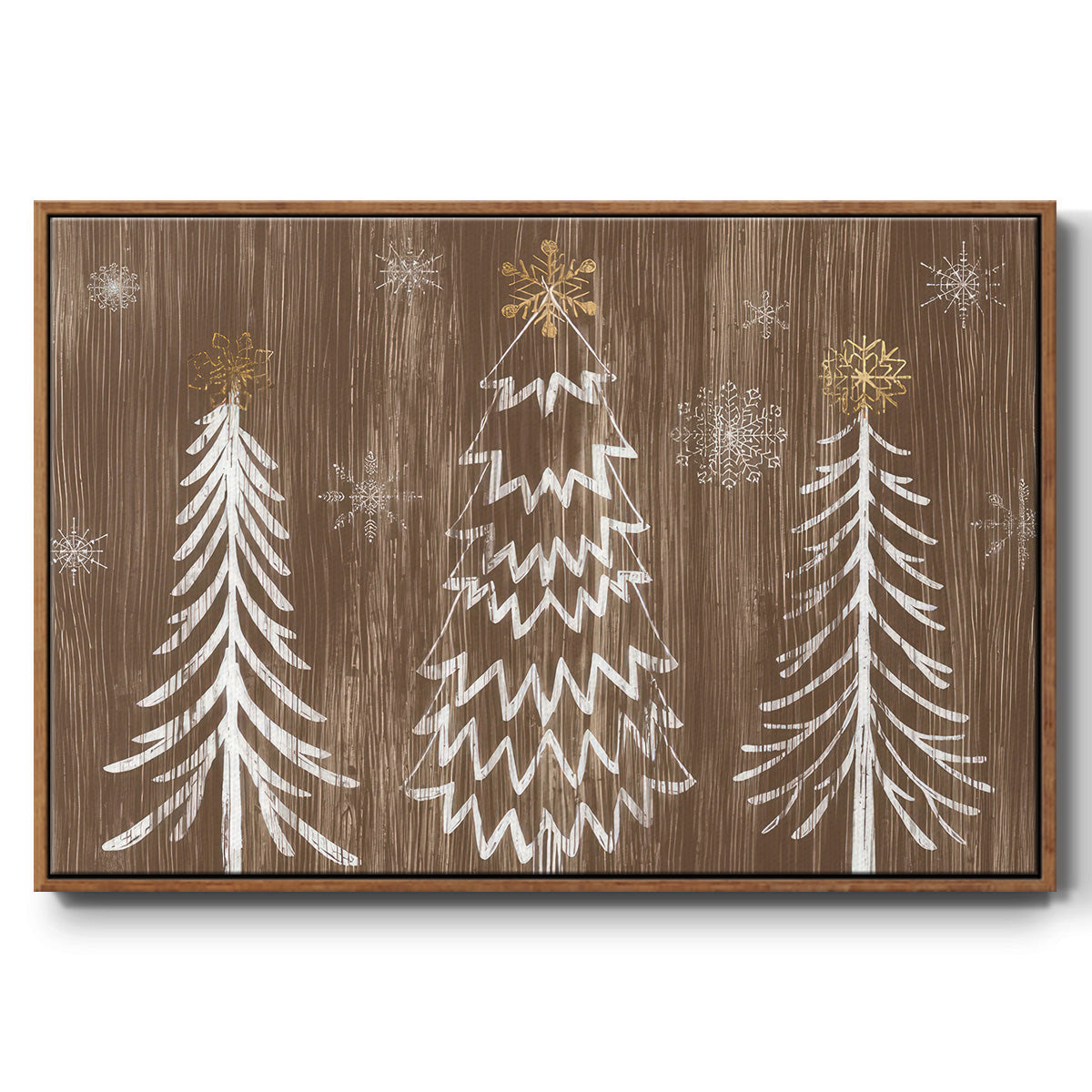 Barnwood Wonderland Collection A - Floater Framed Canvas Print