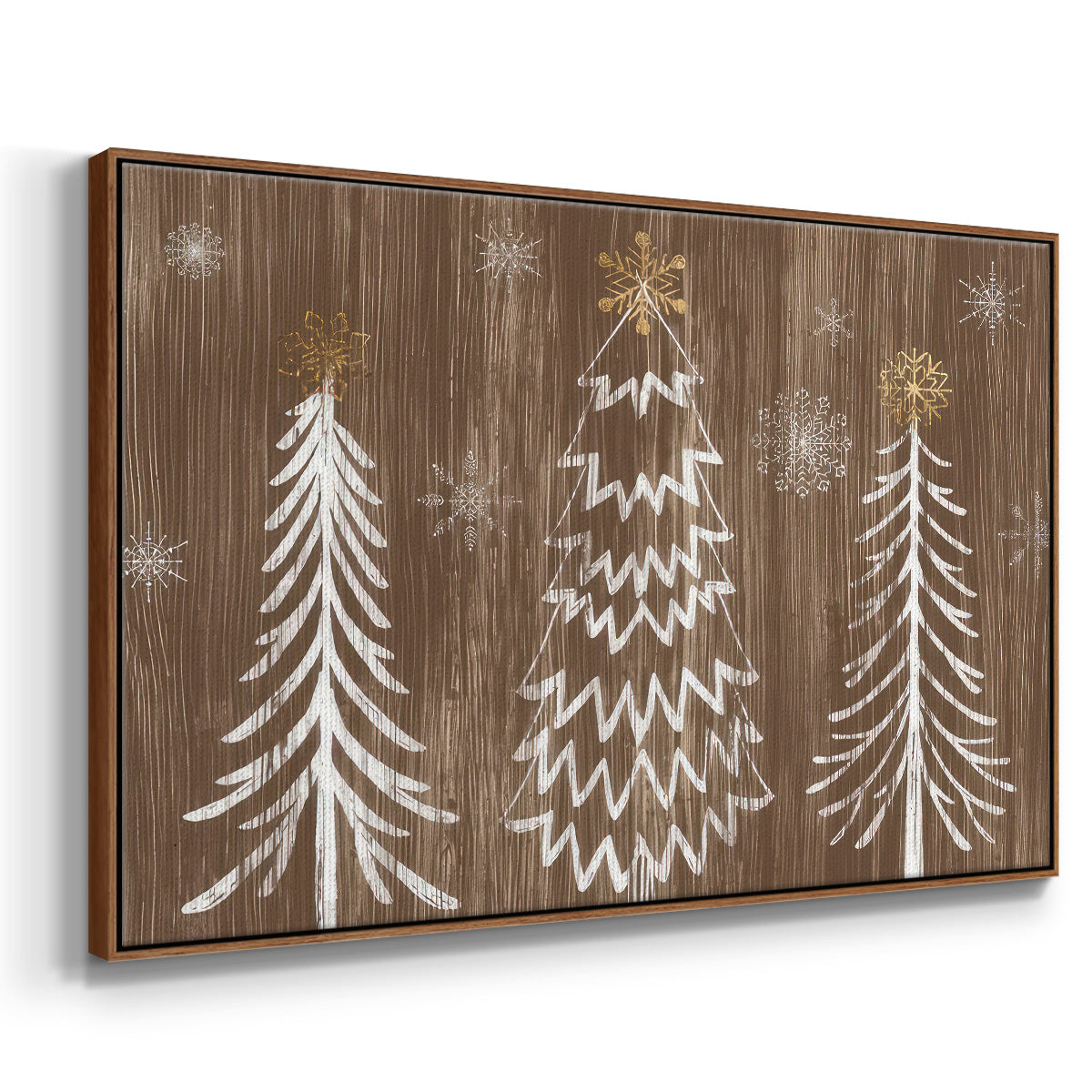 Barnwood Wonderland Collection A - Floater Framed Canvas Print