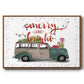 Christmas Cars Collection A - Floater Framed Canvas Print