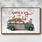 Christmas Cars Collection A - Floater Framed Canvas Print