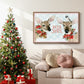 Deer Christmas Collection A - Floater Framed Canvas Print