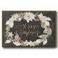 Gilded Christmas Collection A - Floater Framed Canvas Print