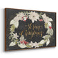 Gilded Christmas Collection A - Floater Framed Canvas Print