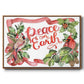 Cardinal Holly Christmas Collection A - Floater Framed Canvas Print