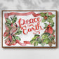 Cardinal Holly Christmas Collection A - Floater Framed Canvas Print