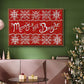 Fair Isle Snowflake I - Floater Framed Canvas Print
