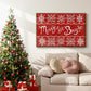 Fair Isle Snowflake I - Floater Framed Canvas Print