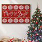 Fair Isle Snowflake II - Floater Framed Canvas Print