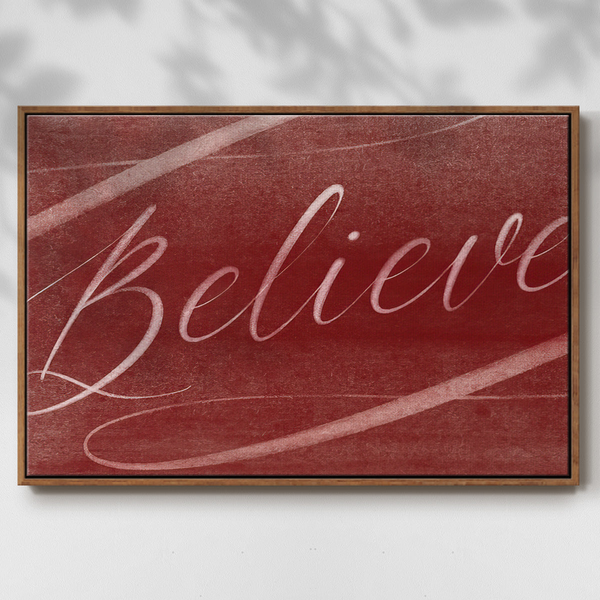 Believe - Floater Framed Canvas Print