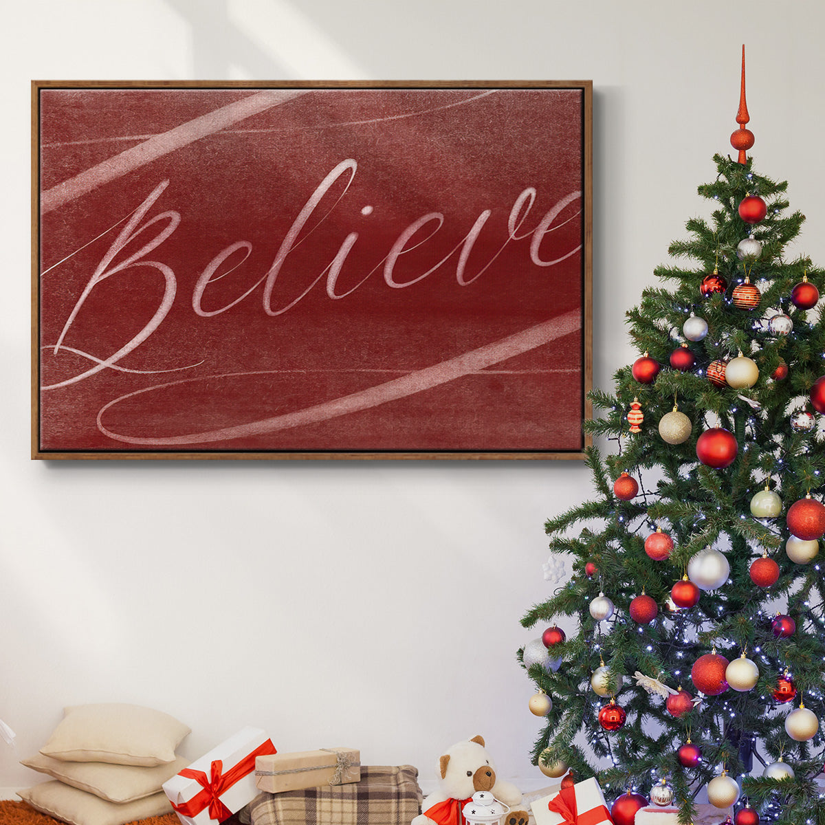 Believe - Floater Framed Canvas Print