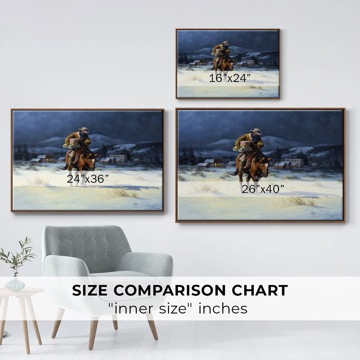 Bringing Christmas Home - Floater Framed Canvas Print
