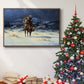 Bringing Christmas Home - Floater Framed Canvas Print