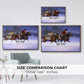 Christmas Rush - Floater Framed Canvas Print