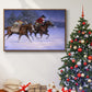 Christmas Rush - Floater Framed Canvas Print