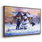 Gonna Be in Trouble - Floater Framed Canvas Print