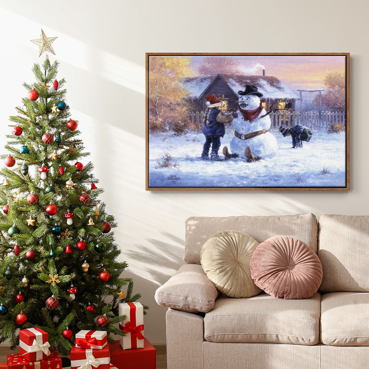 Gonna Be in Trouble - Floater Framed Canvas Print