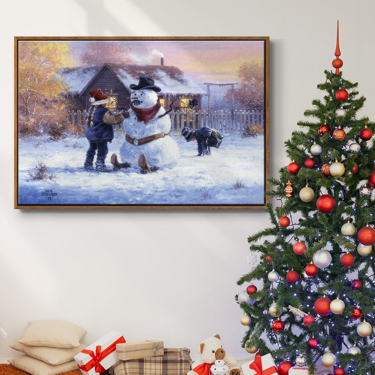 Gonna Be in Trouble - Floater Framed Canvas Print