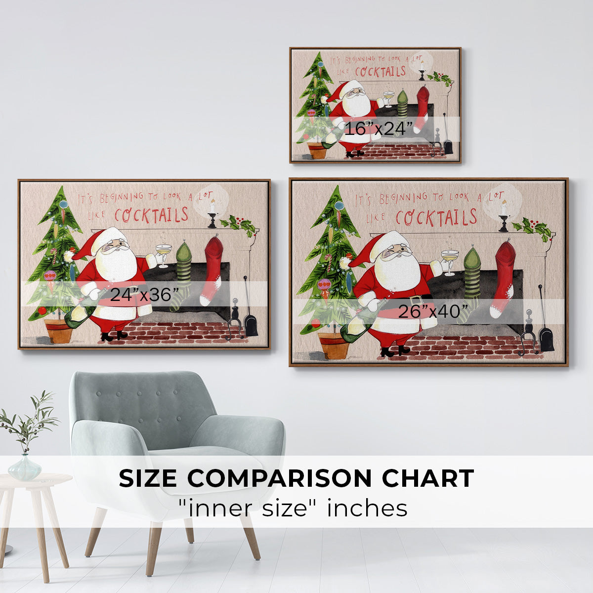 Get Blitzened Collection A - Floater Framed Canvas Print
