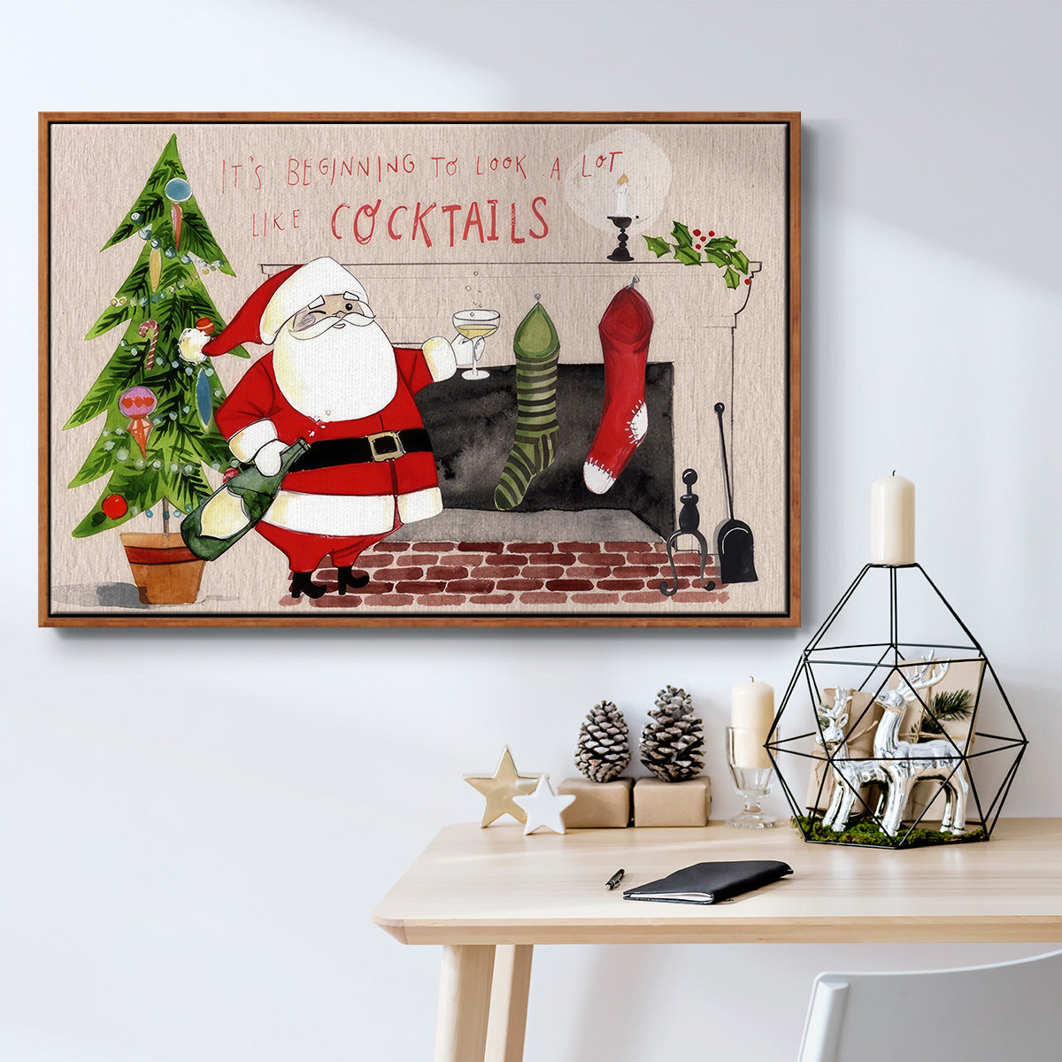 Get Blitzened Collection A - Floater Framed Canvas Print