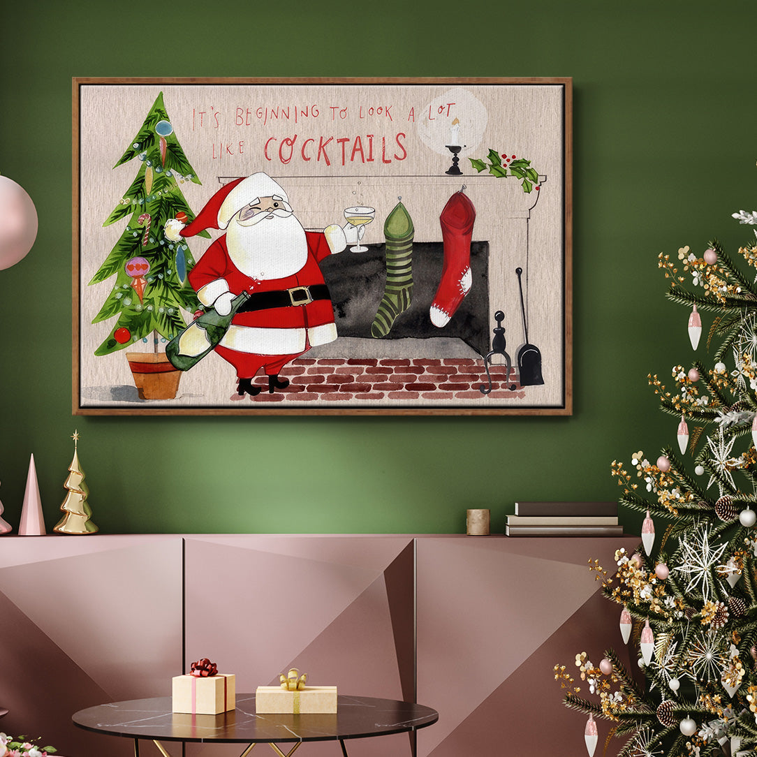 Get Blitzened Collection A - Floater Framed Canvas Print