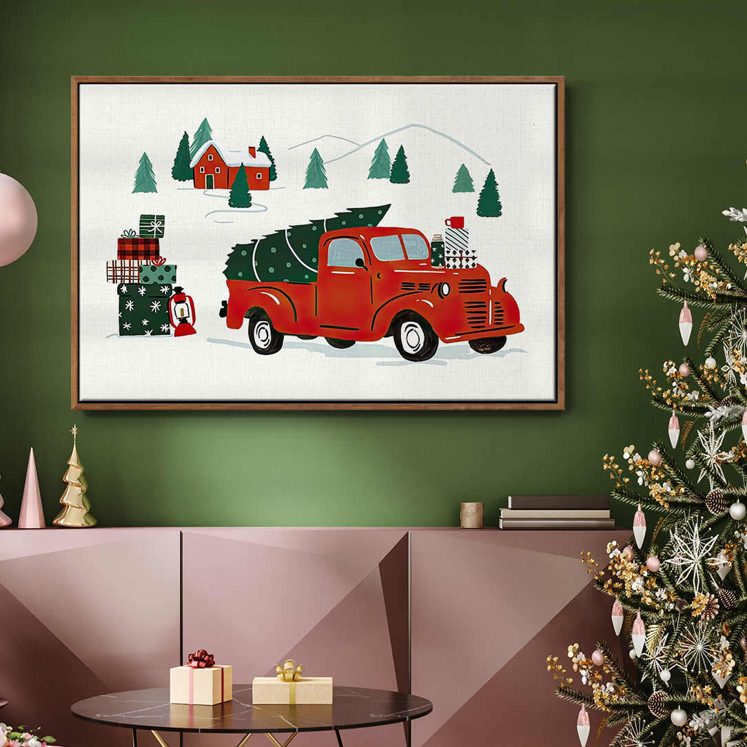 Going to Grandmas Collection A - Floater Framed Canvas Print