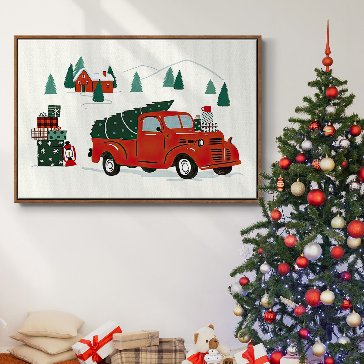 Going to Grandmas Collection A - Floater Framed Canvas Print
