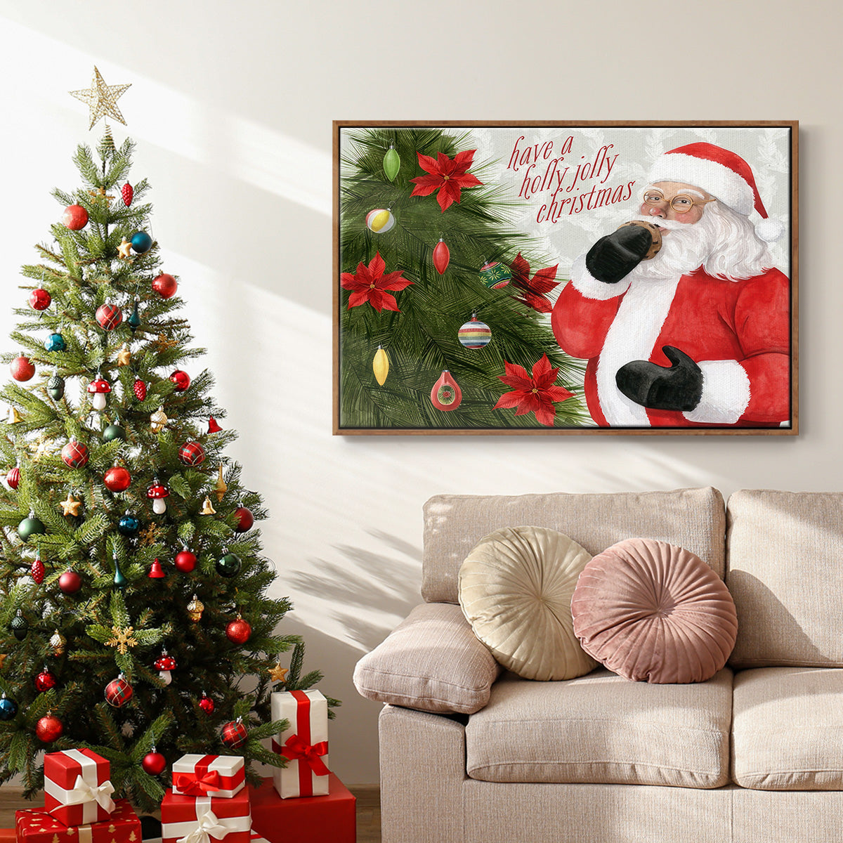 Arose Such a Clatter Collection A - Floater Framed Canvas Print