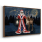 Celestial Christmas Collection A - Floater Framed Canvas Print