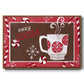 Cozy Cocoa Christmas Collection A - Floater Framed Canvas Print