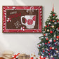 Cozy Cocoa Christmas Collection A - Floater Framed Canvas Print