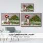 Christmas Boxer and Broken Christmas Tree - Floater Framed Canvas Print