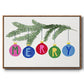 Colorful Christmas Collection A - Floater Framed Canvas Print