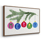 Colorful Christmas Collection A - Floater Framed Canvas Print
