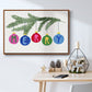 Colorful Christmas Collection A - Floater Framed Canvas Print