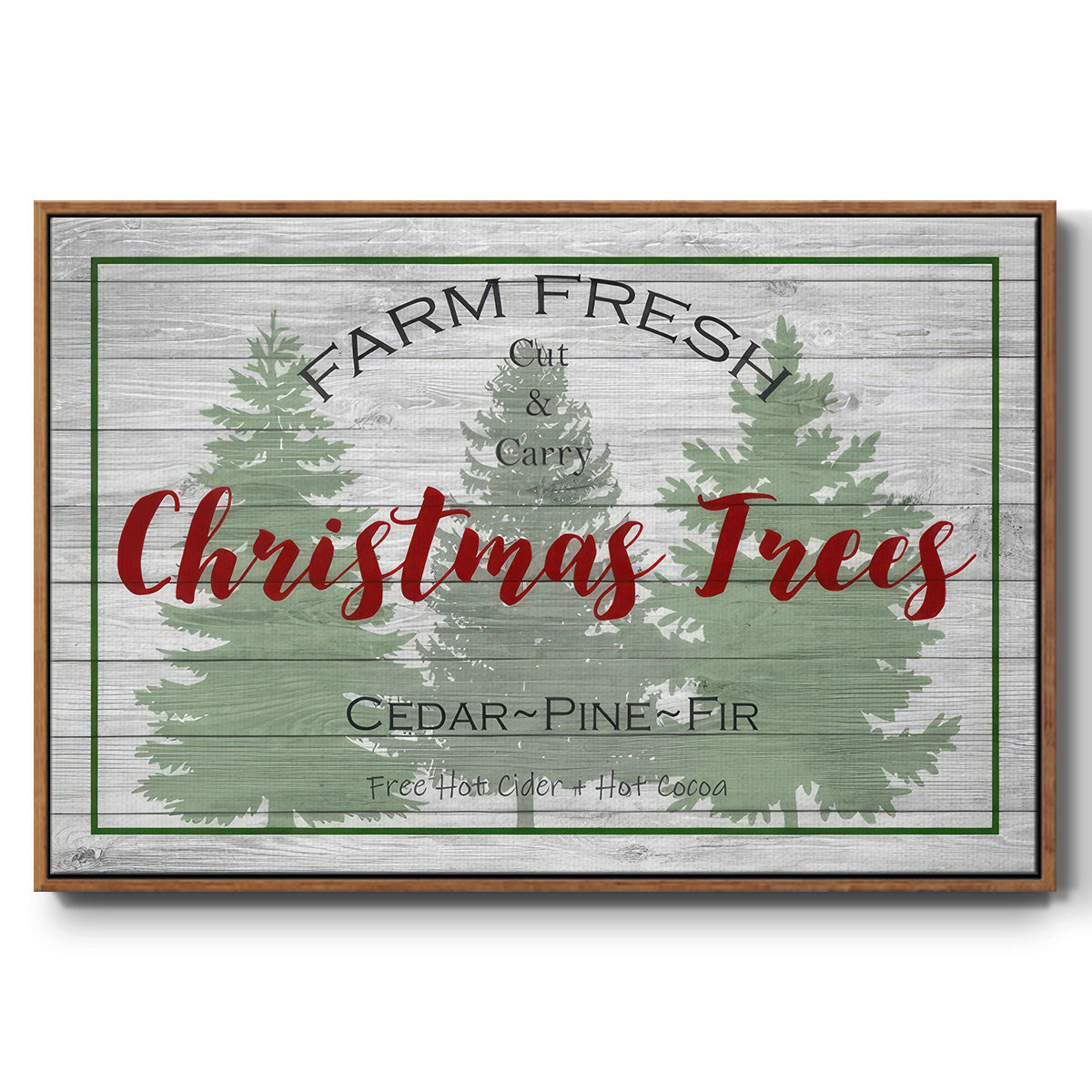 Farm Fresh - Floater Framed Canvas Print